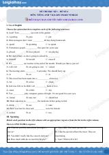 Đề thi học kì 1 Tiếng Anh 7 iLearn Smart Wolrd - Đề số 4